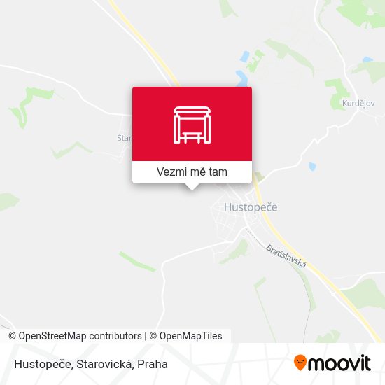 Hustopeče, Starovická mapa