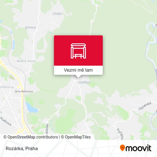 Rozárka mapa