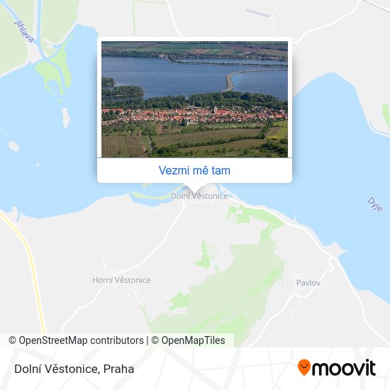 Dolní Věstonice mapa