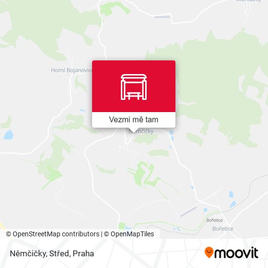 Němčičky, Střed mapa