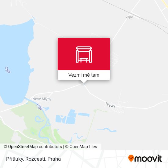 Přítluky, Rozcestí mapa
