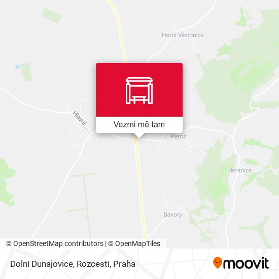 Dolní Dunajovice, Rozcestí mapa