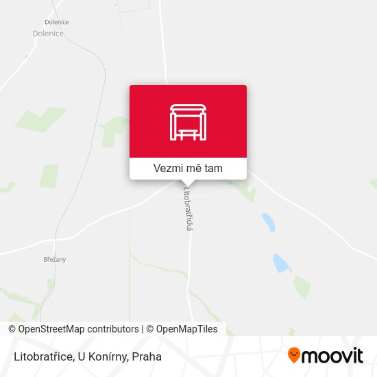 Litobratřice, U Konírny mapa