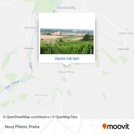 Nový Přerov mapa