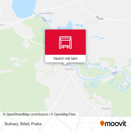 Bulhary, Střed mapa