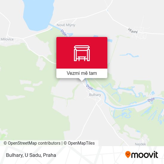 Bulhary, U Sadu mapa