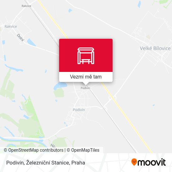 Podivín, Železniční Stanice mapa