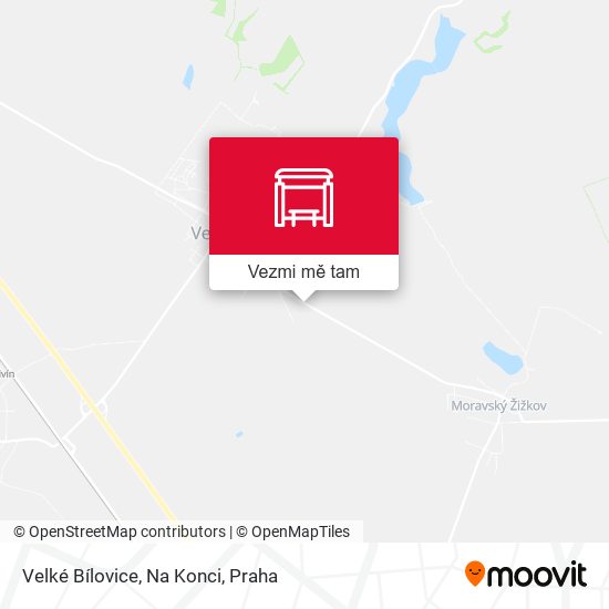 Velké Bílovice, Na Konci mapa