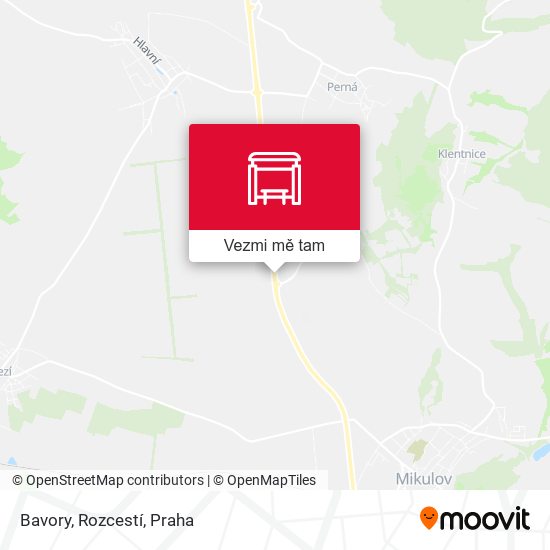 Bavory, Rozcestí mapa