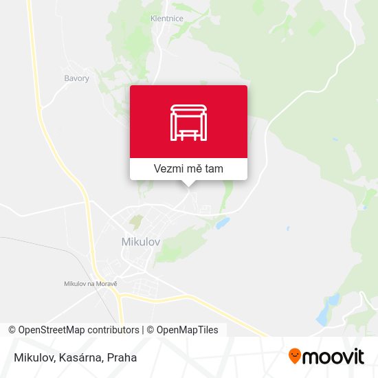 Mikulov, Kasárna mapa