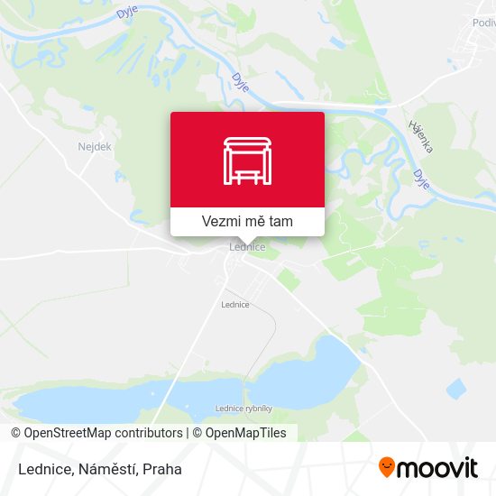 Lednice, Náměstí mapa