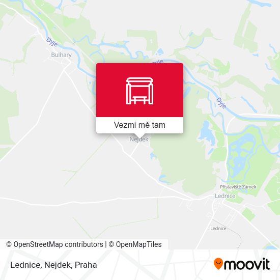 Lednice, Nejdek mapa