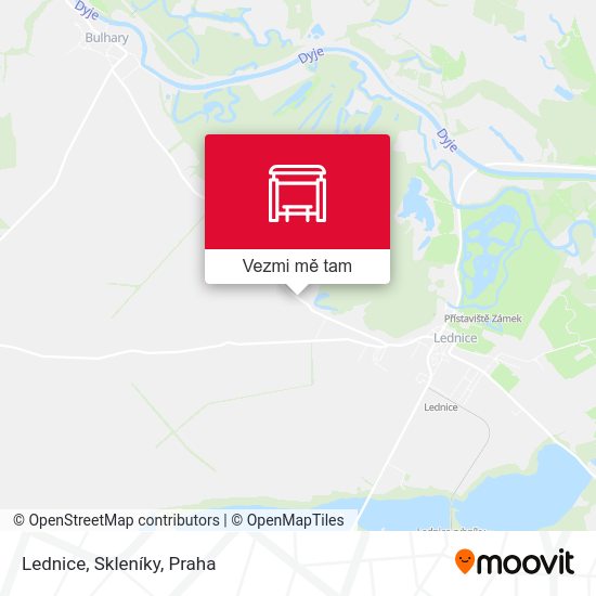 Lednice, Skleníky mapa