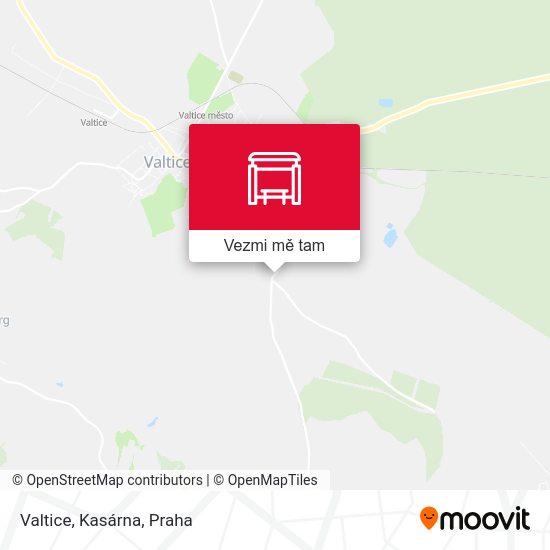 Valtice, Kasárna mapa