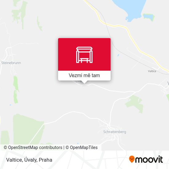 Valtice, Úvaly mapa