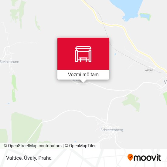 Valtice, Úvaly mapa