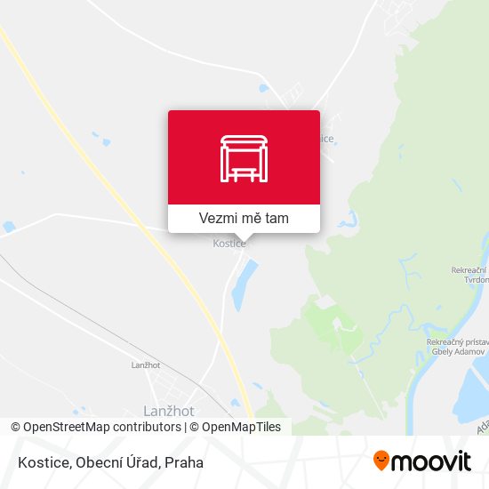 Kostice, Obecní Úřad mapa