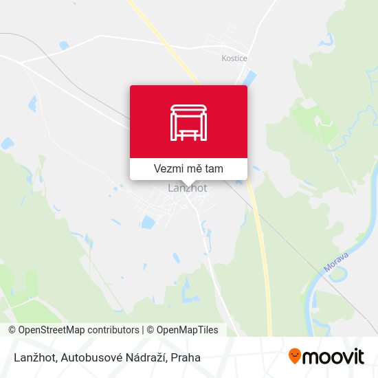 Lanžhot, Autobusové Nádraží mapa