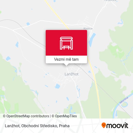 Lanžhot, Obchodní Středisko mapa