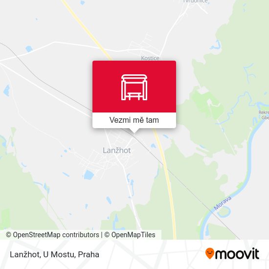 Lanžhot, U Mostu mapa
