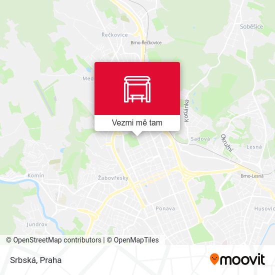 Srbská mapa
