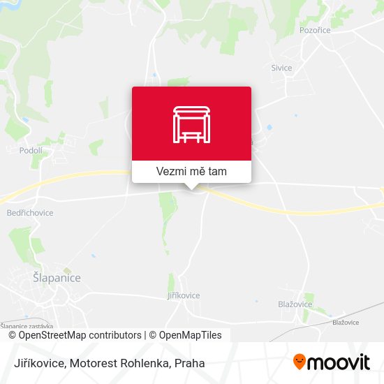 Jiříkovice, Motorest Rohlenka mapa