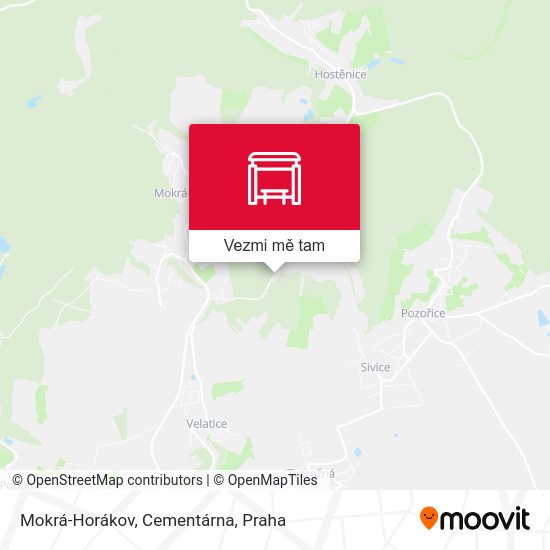 Mokrá-Horákov, Cementárna mapa