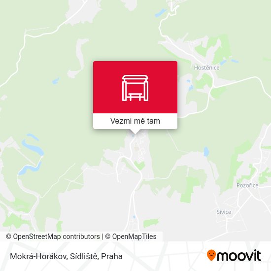 Mokrá-Horákov, Sídliště mapa