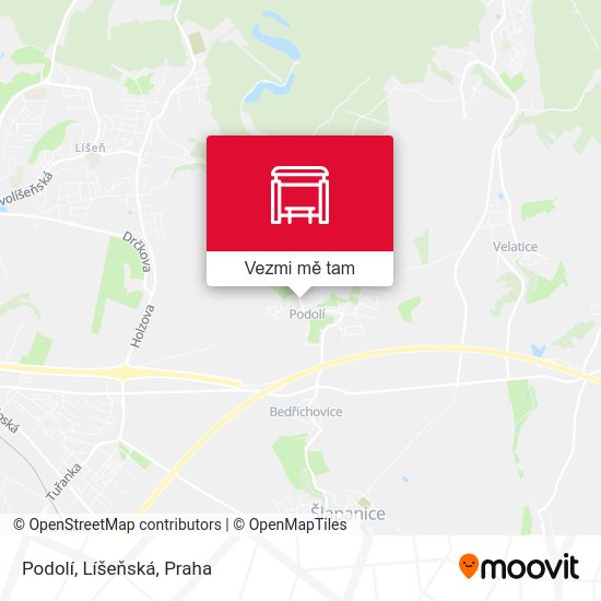 Podolí, Líšeňská mapa