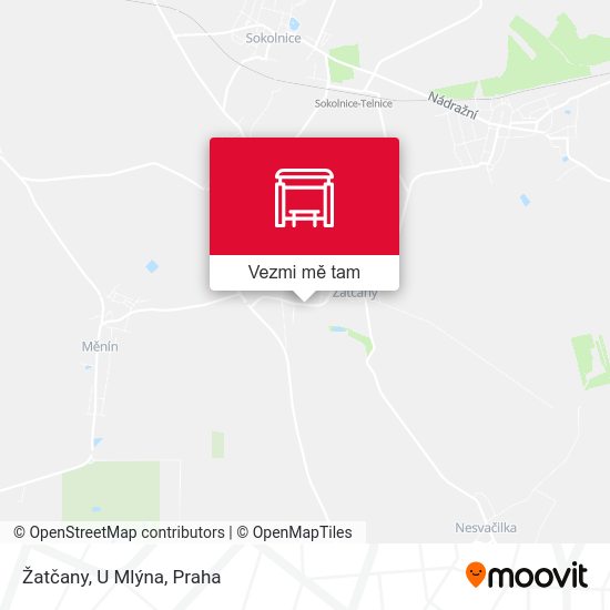 Žatčany, U Mlýna mapa