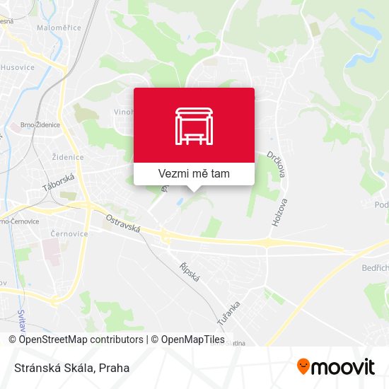 Stránská Skála mapa