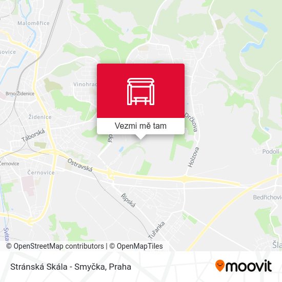 Stránská Skála - Smyčka mapa