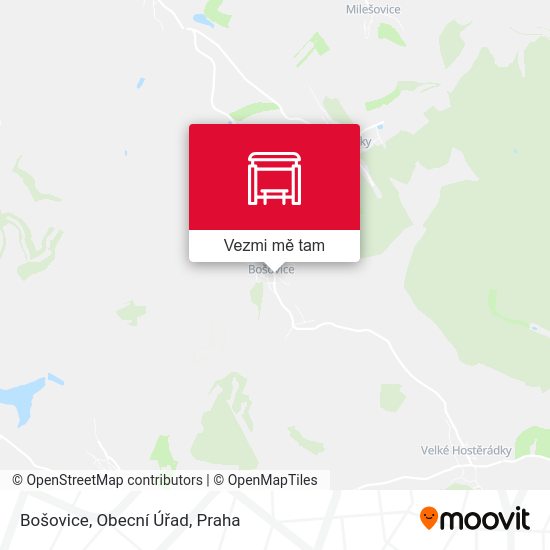 Bošovice, Obecní Úřad mapa