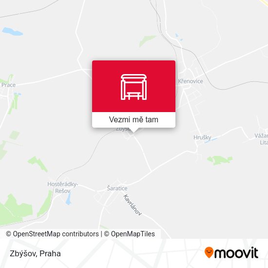Zbýšov mapa