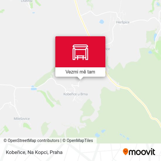 Kobeřice, Na Kopci mapa