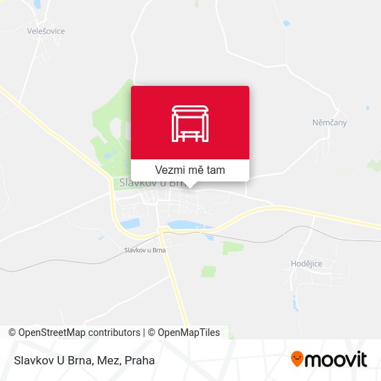 Slavkov U Brna, Mez mapa