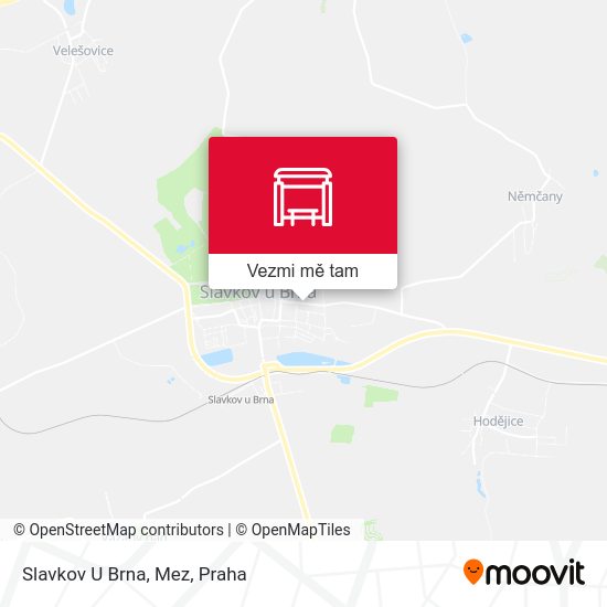 Slavkov U Brna, Mez mapa