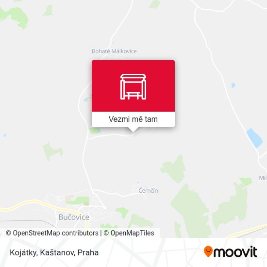 Kojátky, Kaštanov mapa