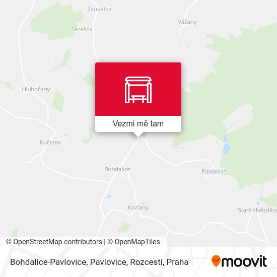 Bohdalice-Pavlovice, Pavlovice, Rozcestí mapa