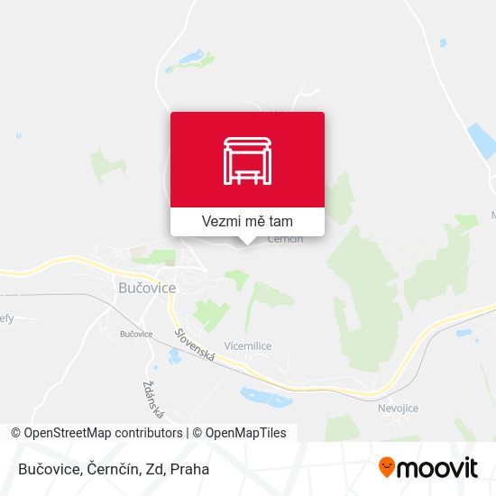 Bučovice, Černčín, Zd mapa