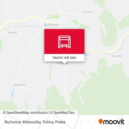 Bučovice, Kloboučky, Točna mapa