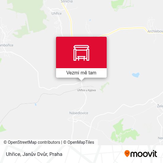 Uhřice, Janův Dvůr mapa