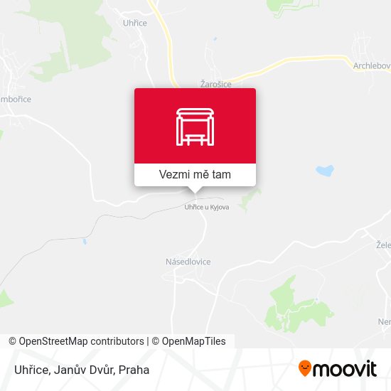 Uhřice, Janův Dvůr mapa