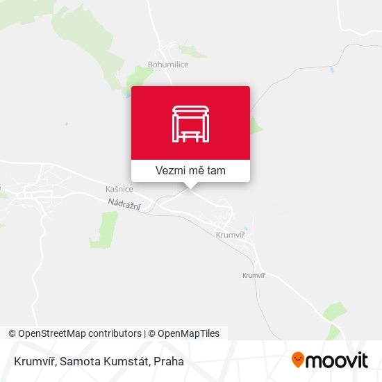 Krumvíř, Samota Kumstát mapa