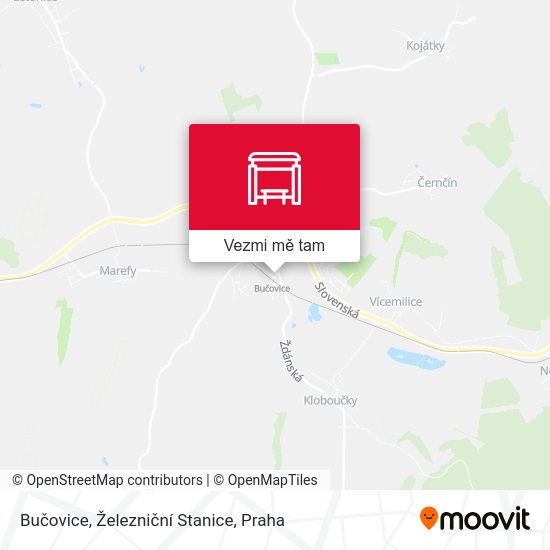 Bučovice, Železniční Stanice mapa