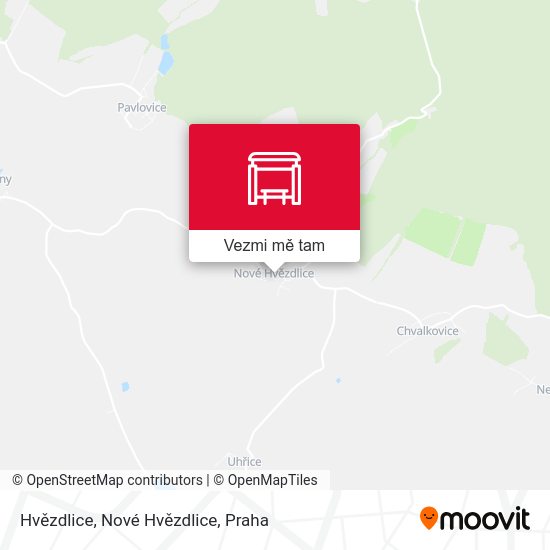 Hvězdlice, Nové Hvězdlice mapa