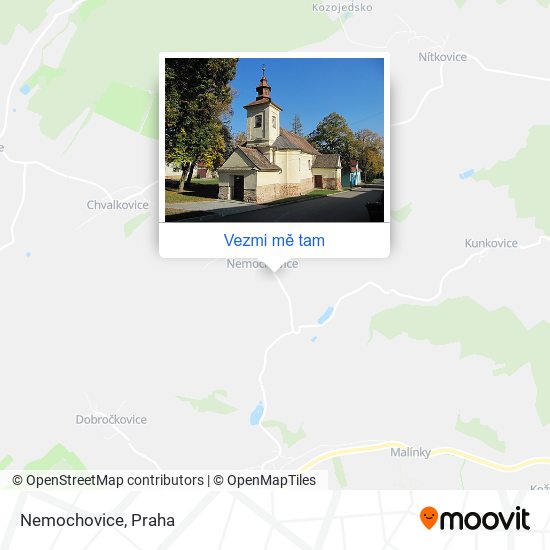 Nemochovice mapa