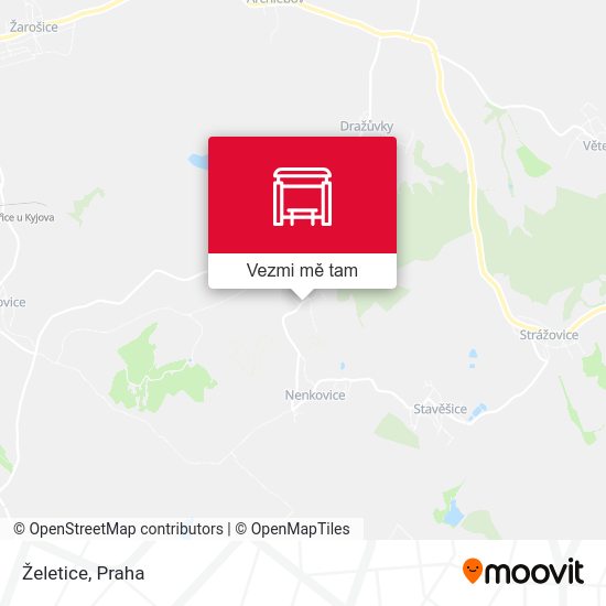 Želetice mapa