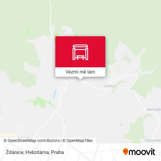 Ždánice, Hvězdárna mapa