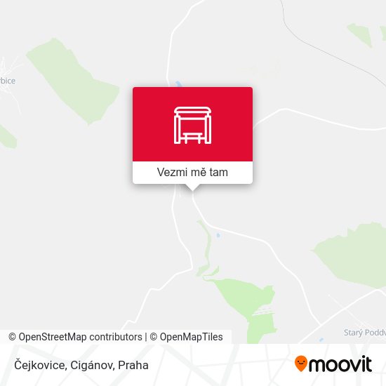 Čejkovice, Cigánov mapa